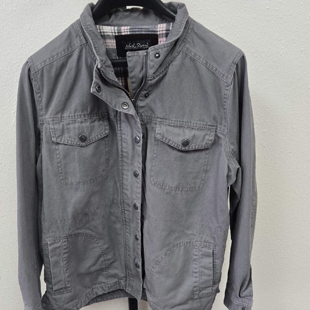 Ash & Paria Gray Utility Jacket for Women